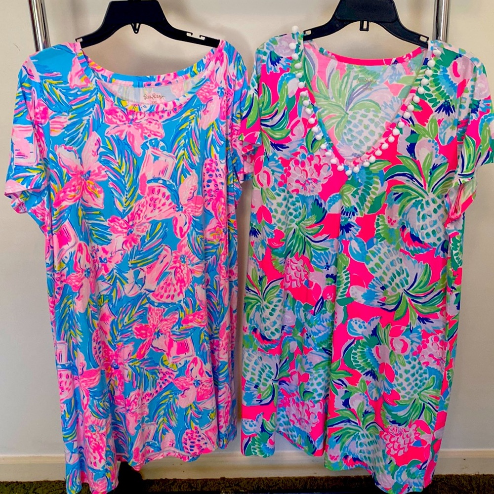 Lilly Pulitzer ECU Cody & Etta Veck Neck Dress Size XXL